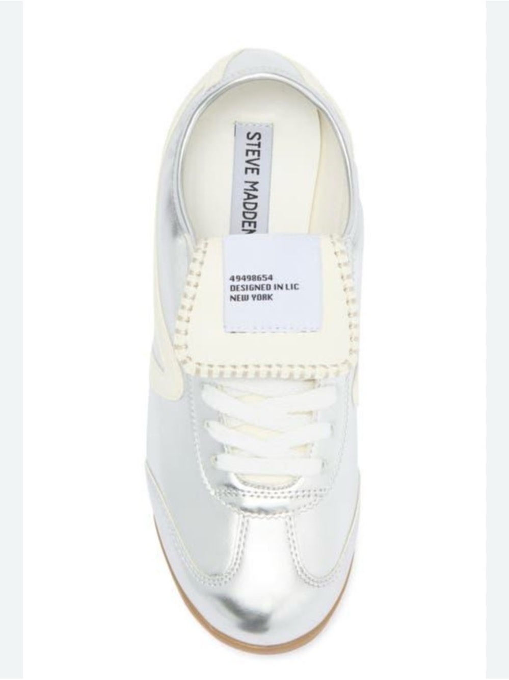 Steve Madden Women’s Silver Low-Top Sneaker